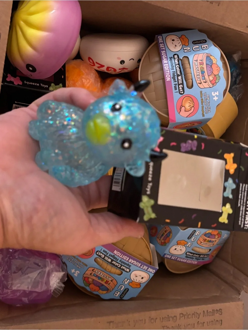 Mystery Bun Squishy Toy - Yellow (One Set Sugar Edition)